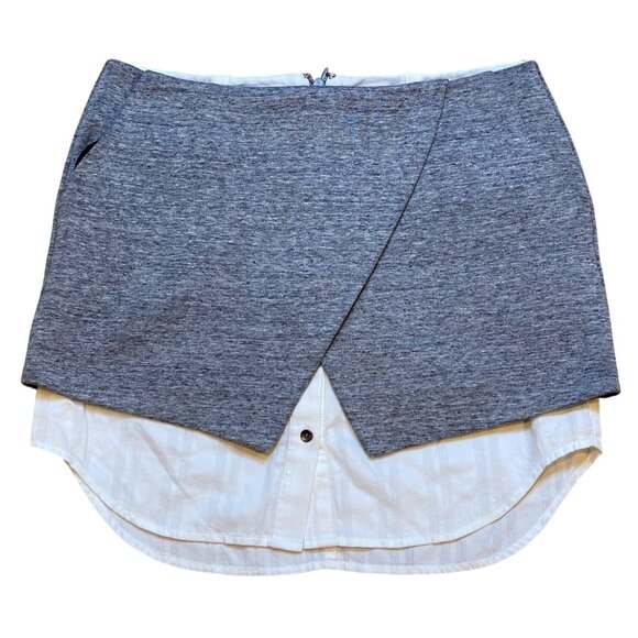 Intermix Gray Mini Skirt Size P - Picture 1 of 7